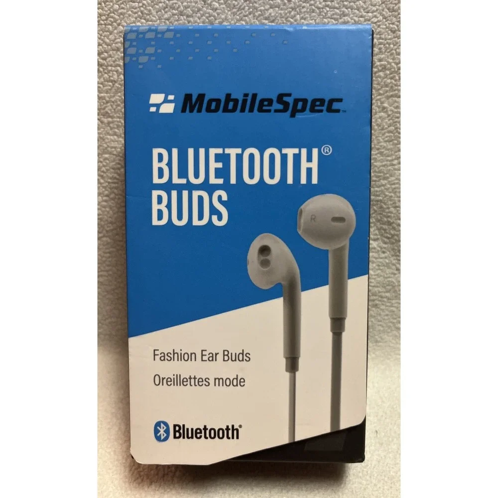 MOBILESPEC‎ MBS11302 Wireless Earbuds,Plastic,110VAC,White